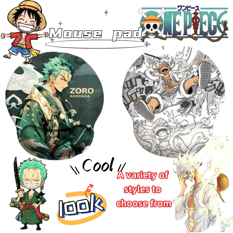 

Roronoa Zoro Monkey· D. Luffy cute creative personality kawaii good value peripheral wrist pad mouse pad sponge wrist pad gift