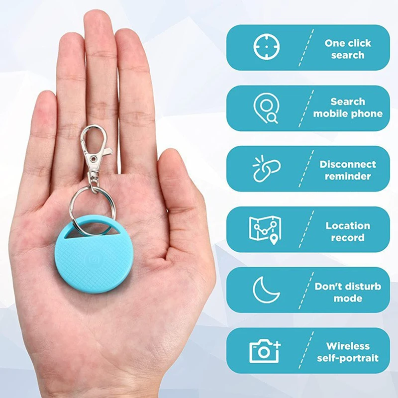 Nuovo Smart Mini Localizzatore di Localizzazione Per Airtag Findmy Ricerca Globale Localizzatore Anti Perdita Mini Circolare Tracker Per I Bambini Cane Animale Domestico
