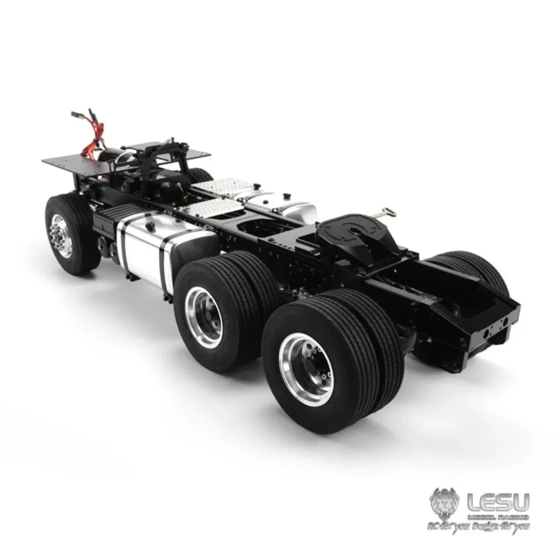 LESU 1/14 RC 6*6 Metal Chassis For DIY Tamiyay Model Tractor Truck Dumper Outdoor Toys TH10221