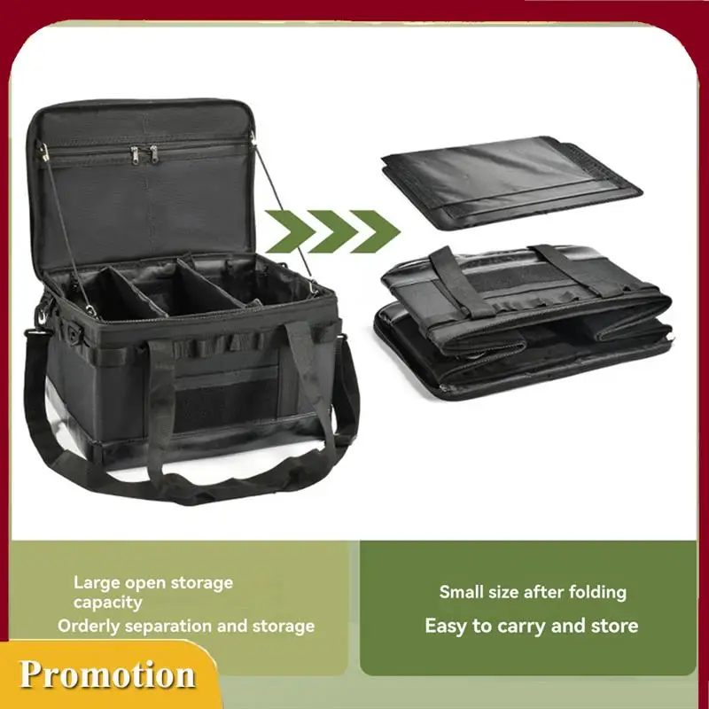 

32L Camping Cooking Utensil Organizer Large Capacity Car Trunk Storage Bag Storage Tableware Picnic Case