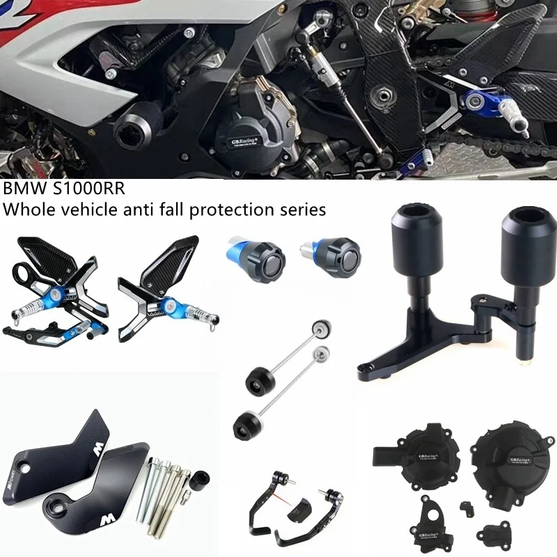 

Motorcycle Adjustable Carbon Folding Foot Pegs Rest Rearset Rear Set Footpeg Footrest Kit For BMW S1000RR M1000RR M S 1000 RR