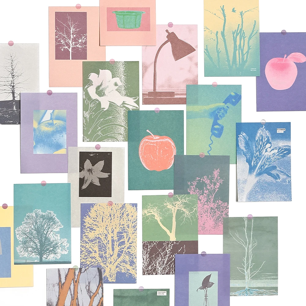 

Ins пейзажная иллюстрация, эстетика, канцелярские принадлежности, крафт-бумага, художественный коллаж, мусорный журнал, сделай сам, фоновая бумага для скрапбукинга ручной работы