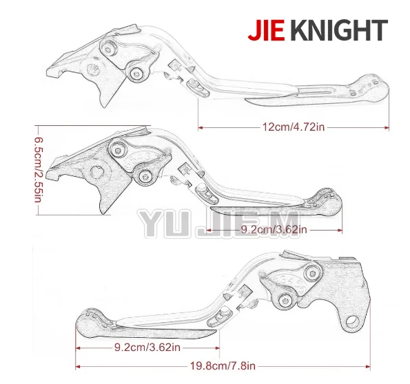 Palancas de embrague de freno extensibles plegables, accesorios de motocicleta para LONCIN VOGE 650, 500 DS, 500R, 650DS, 500DS