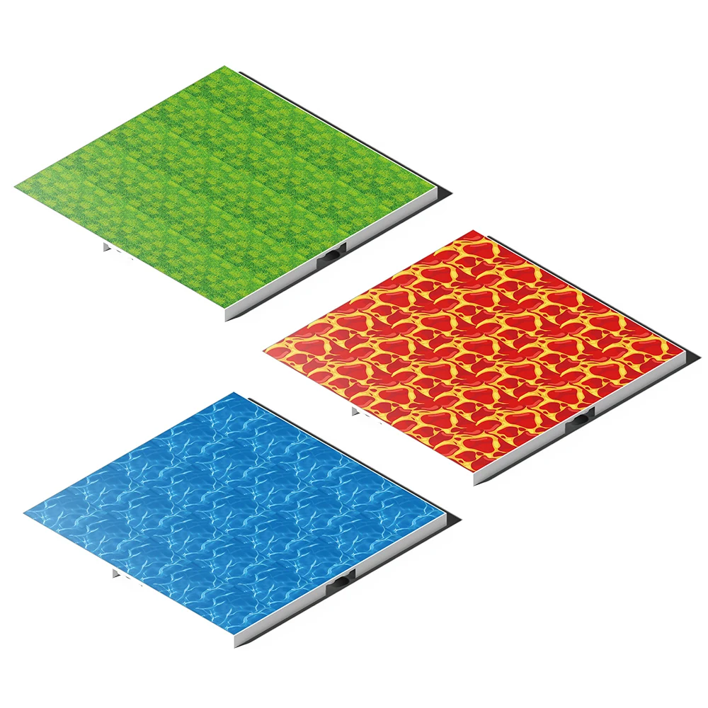 Ensemble de suppléments de sol de plaque de base magnétique colorée, jouet de scène de jeu de construction du monde magnétique bricolage, cadeau parfait pour les amoureux des jeux garçons