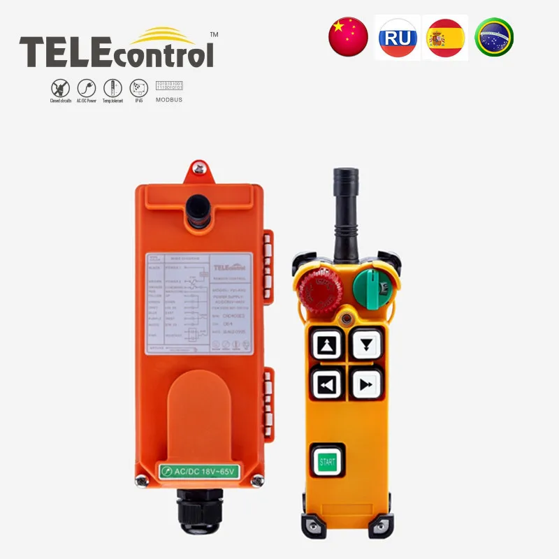 TELEcontrol F21-4D Wholesales Industrial Remote Controller Switches ACDC24V36V 18-65V 65-440V Hoist Crane Lift