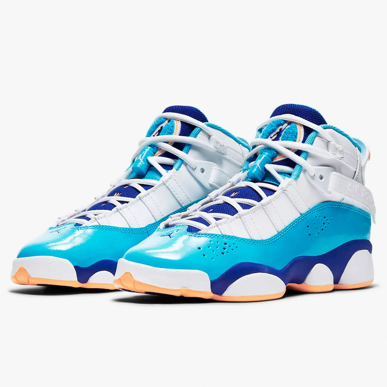 Zapatillas de baloncesto Nike JORDAN 6 RINGS GS originales para entrenamiento deportivo infantil 323399-105