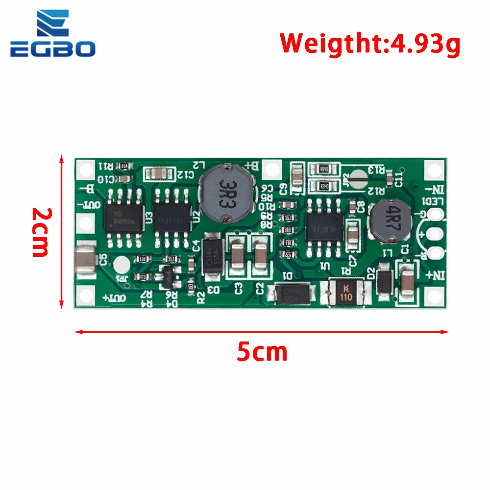 1~10PCS Charging Step Up Booster DC5V-12V To 5V/9V/12V 18650 Lithium Battery UPS Voltage Protection Converter Charge Discharge