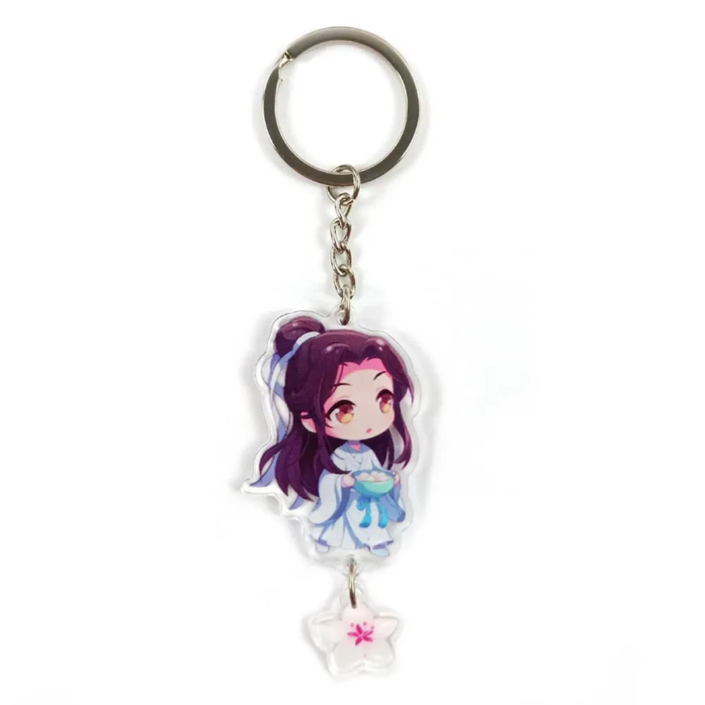 Bag Pendant Car Interior Accessories Hua Cheng Acrylic Key Rings Tian Guan Ci Fu Keychain Heaven Officials Blessing