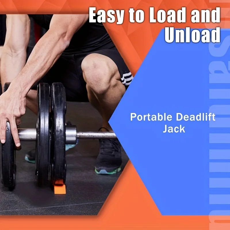 2 Pcs Deadlift Jack Alternative Easy to Load and Unload Weight Plates, Perfect for Deadlift Crossfit Powerlifting Weightlifting