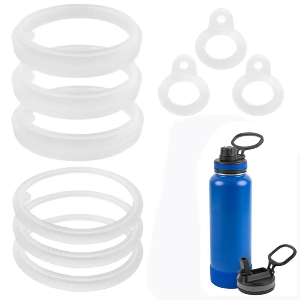 Silicone Water Bottle Gasket Replacement Sealing Gasket Transparent Gasket Seals for Bottle Straw Lid, Chug Lid & Chug Spout