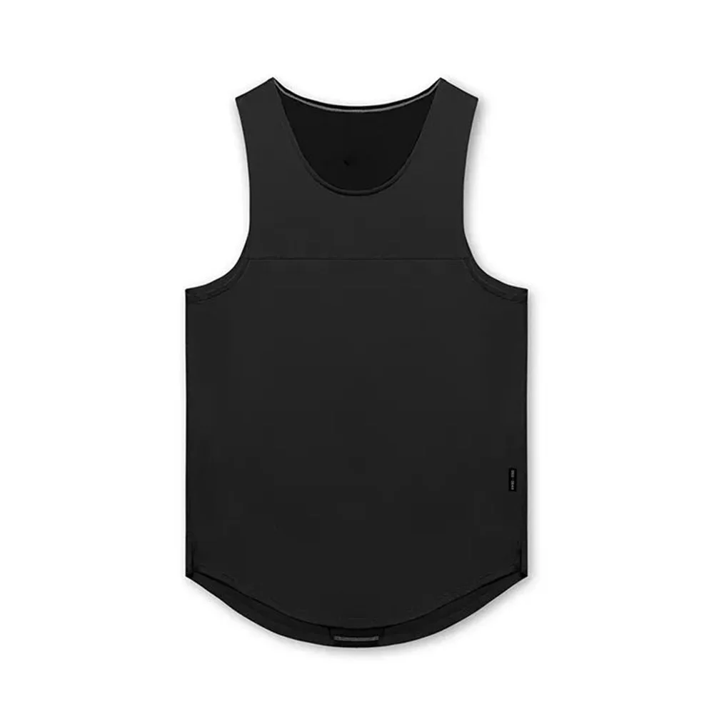 Mens Tank Top Gym Fitness Sports Running Vest Trendy Patchwork Training Summer Breathable thin Sleeveless Shirt Men\'s Clothing