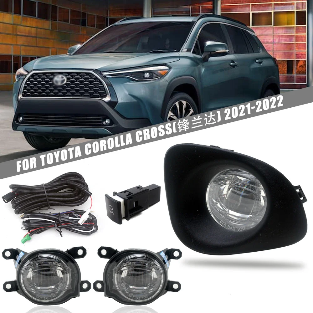 Kit Faros Antiniebla LED Delanteros for Toyota Frontlander 21-22, con Interruptor y Cableado