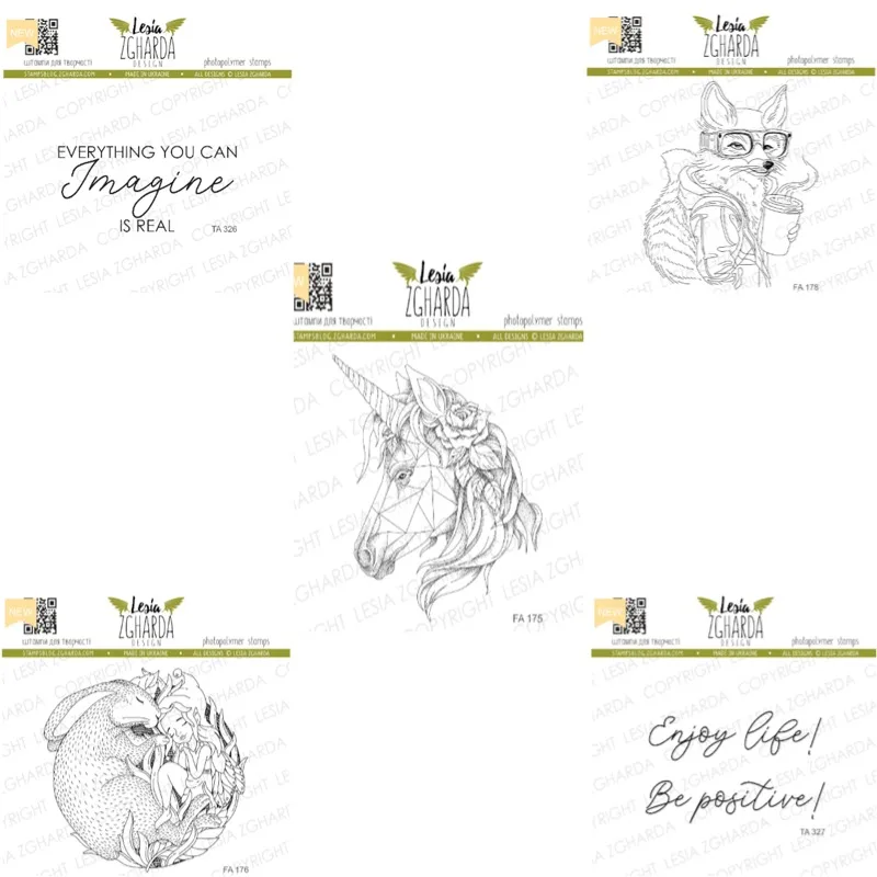 

Fox in Headphones Enjoy Life Clear Stamp and Metal Cutting Dies Seal for DIY Die Scrap Booking Photo Album Card Making 2026