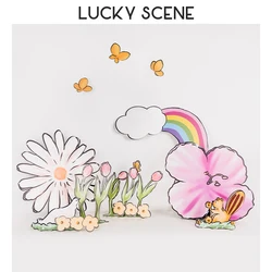 Photo Booth INS Birthday KT Board Ornaments Baby 100 Days Birthday Decoration Photo Props S01677