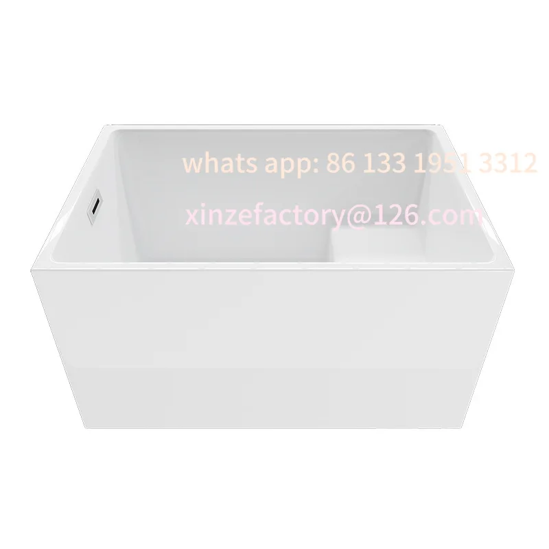 

Customizable Square with Seat Popular Style Home Acrylic Freestanding Small Bathtub