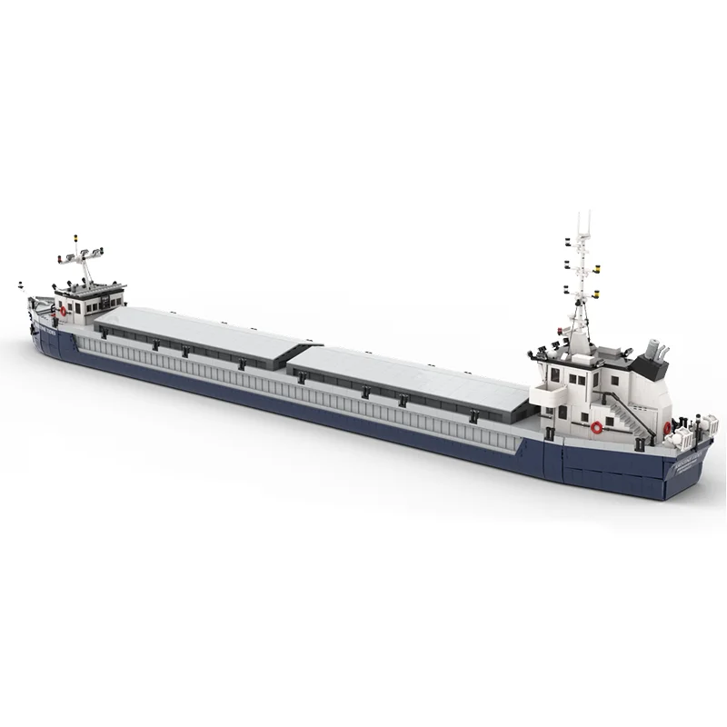 6235pcs MOCModular Dry Bulk Barge Large Ship Urban Port Construction Collection Series Ornaments  Toys Christmas Gifts