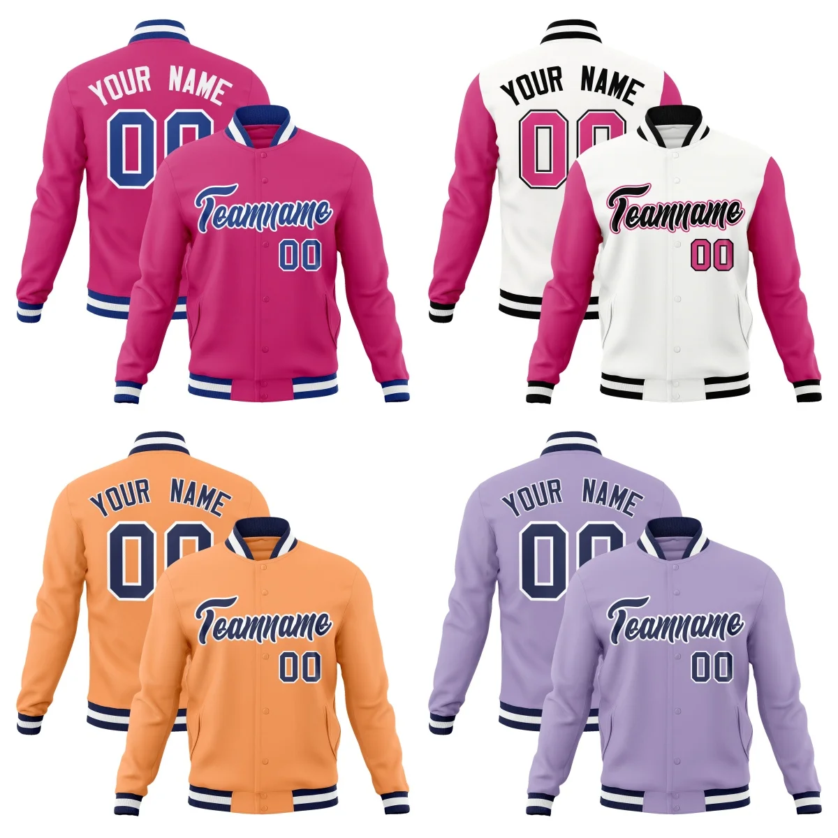 Embroidery Unique baseball Jacket Unisex Creatively customize your LOGO High Quality Workout Varsity Coat