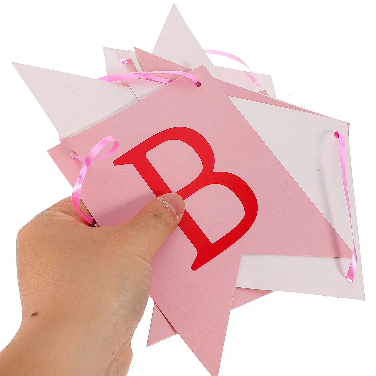 Be Mine Valentine Banner Heart Shaped Paper Decoration for Wedding Proposal Valentine's Day Indoor Outdoor Fireplace Mantle - view 3