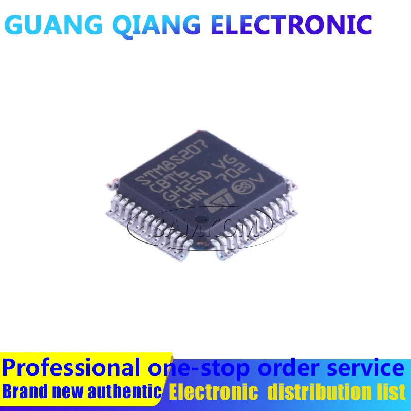 1PCS STM8S207CBT6  IC MCU 8BIT 128KB FLASH 48LQFP