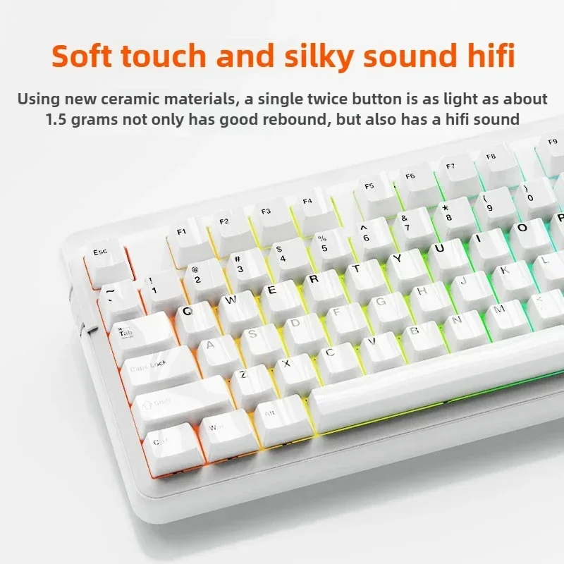 Keramik-Tastenkappen-Set, 4/101/123 Tasten, glatte Oberfläche, robuste HiFi-Klangqualität, hochelastische mechanische Tastatur, CHRY Cross Axis