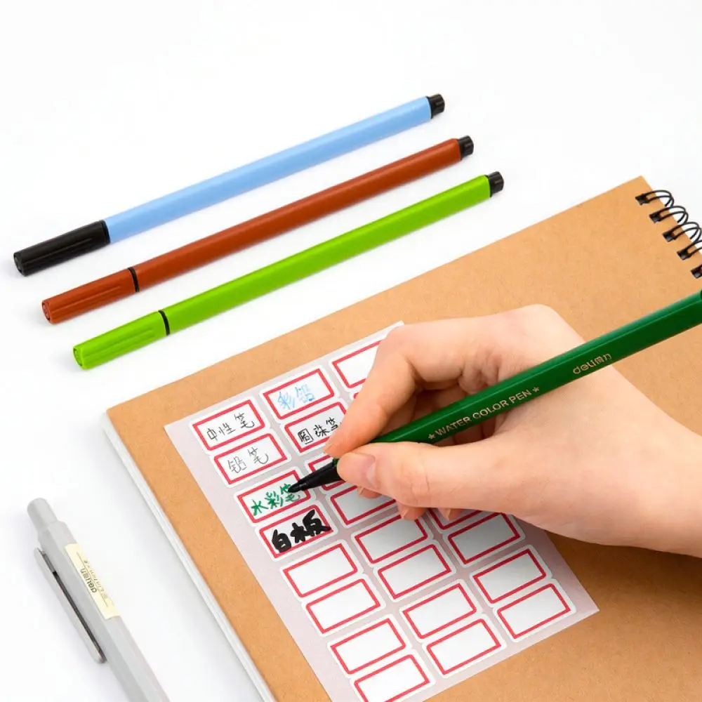 For Deli Blank Paper Labels Self Adhesive Writing Tags Stationery Supplies School Home Filing Indexer Stickers Kit