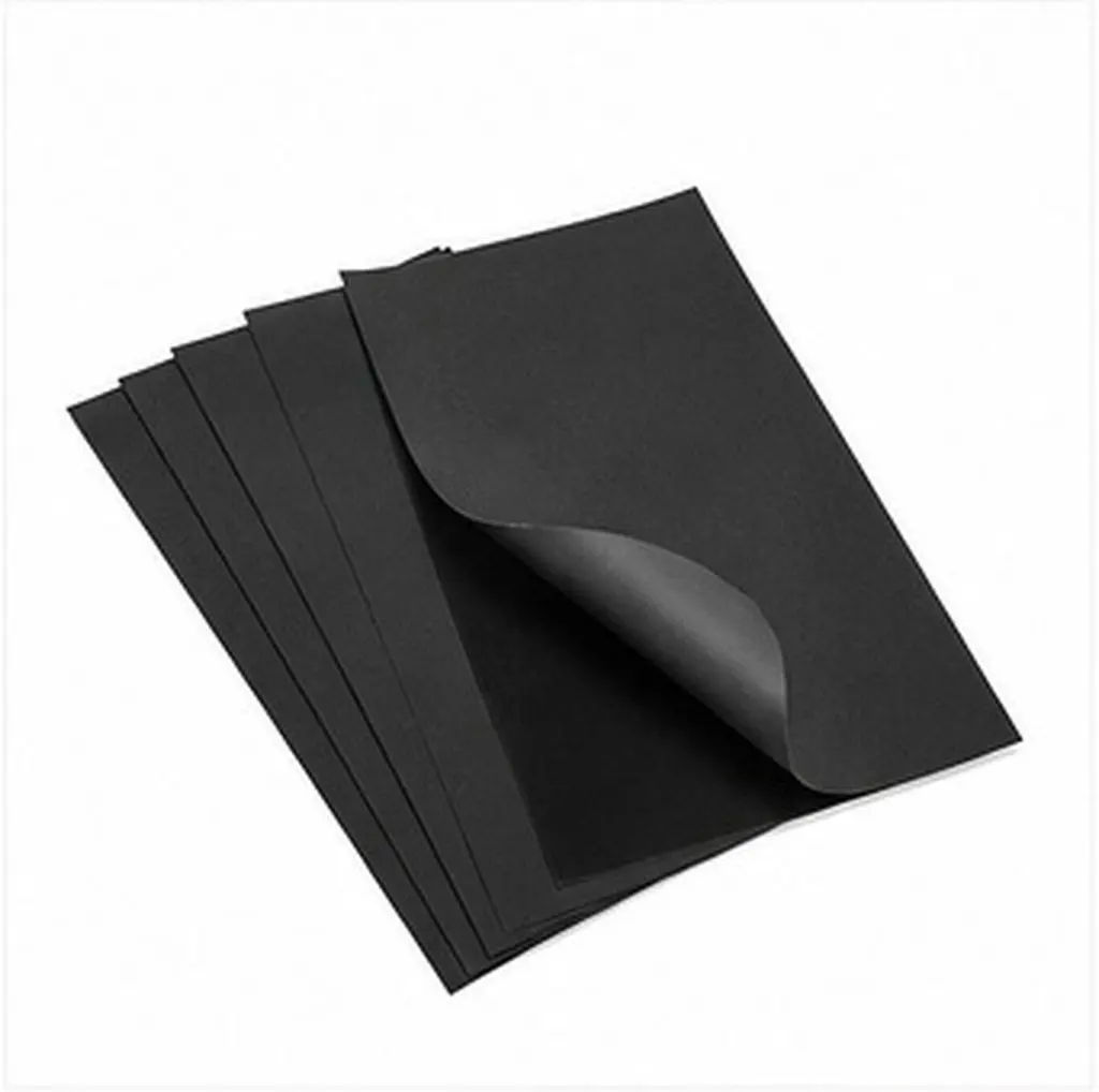 10Pcs Black Sandpaper Cardstock for Art Craft Paper Oil Painting Graffiti DIY Scrapbook Wrapping Sheets Black Pastel Paper