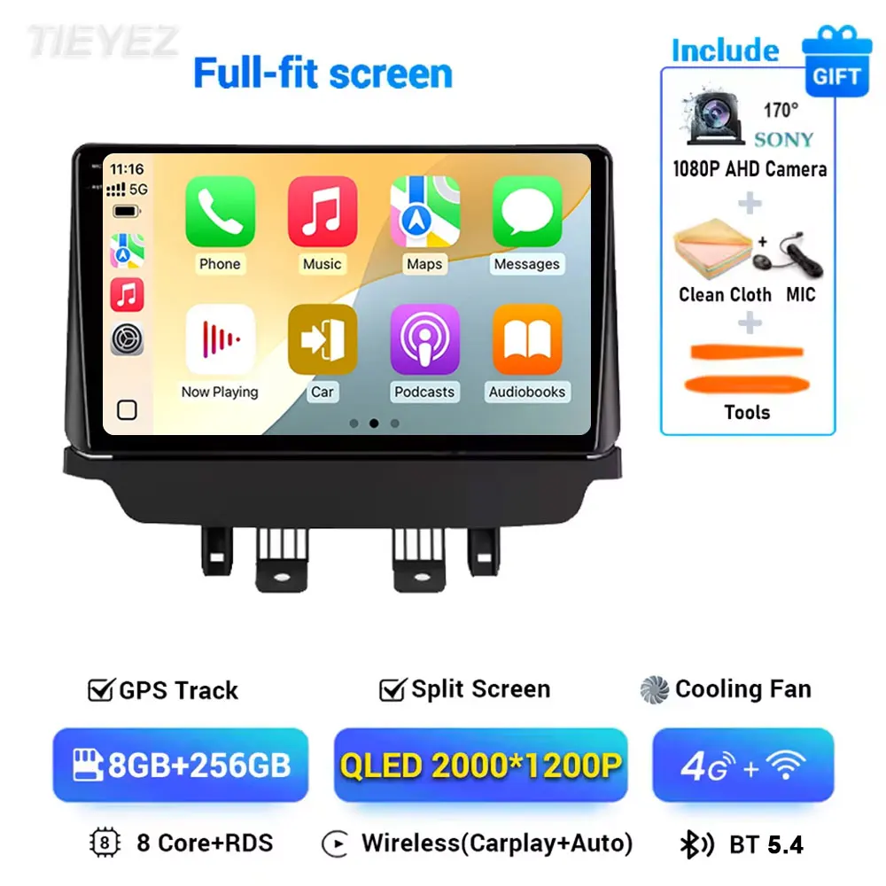 Android 15 Voor Mazda CX-3 DK Mazda 2 DJ 2014-2023 Multimedia Speler Radio Stereo Head Unit GPS Navigatie 4G WIFI BT DSP DVD - afbeelding 1