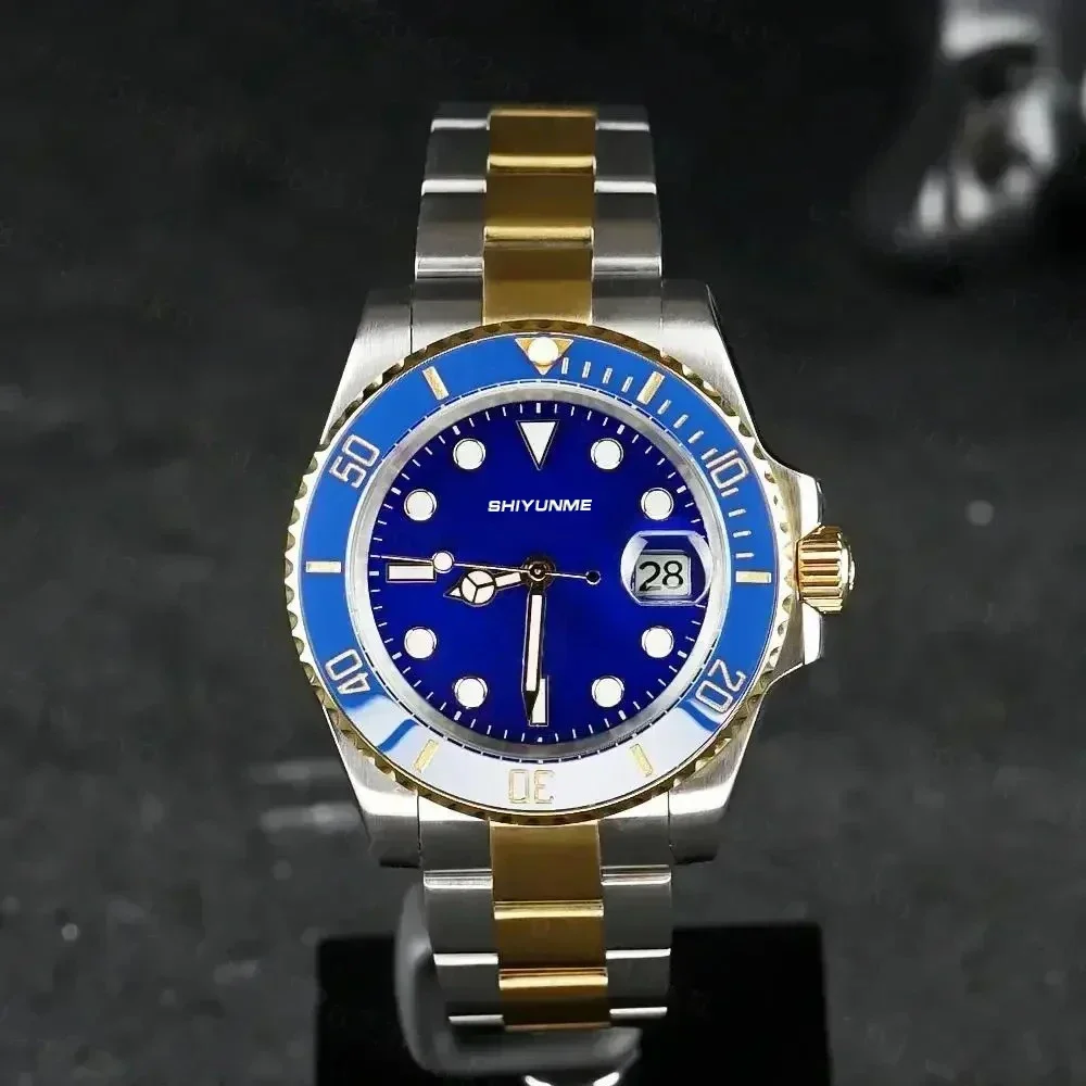 

Магазин WATCH1 Мужские автоматические механические часы 904L Браслет из нержавеющей стали Керамика Водонепроницаемое сапфировое стекло