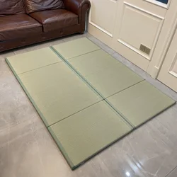 Japanese Traditional Tatami Mat Futon Mattress Firm and Comfortable Natural Rush Grass For Meditation Space Yoga Zen Room