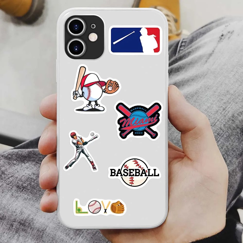 Baseball Stickers Cartoon  DIY Toy Gift Decal Graffiti Stickers for Phone Laptop Bottles Scrapbook Kids Waterproof Sticker