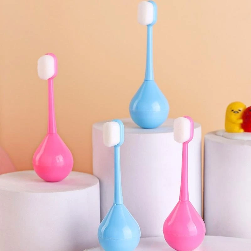 J15U لطيف لون الحلوى الطفل الاطفال فرشاة الأسنان الناعمة غرامة شعيرات فرشاة أسنان الأطفال فرشاة الأسنان العناية بالفم تنظيف أداة