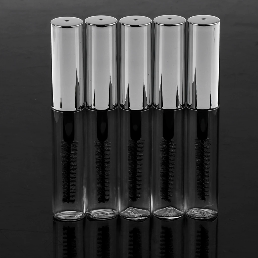 (5 Vials 4 ML) Mascara Empty Tube Tube Empty Vial with Refillable