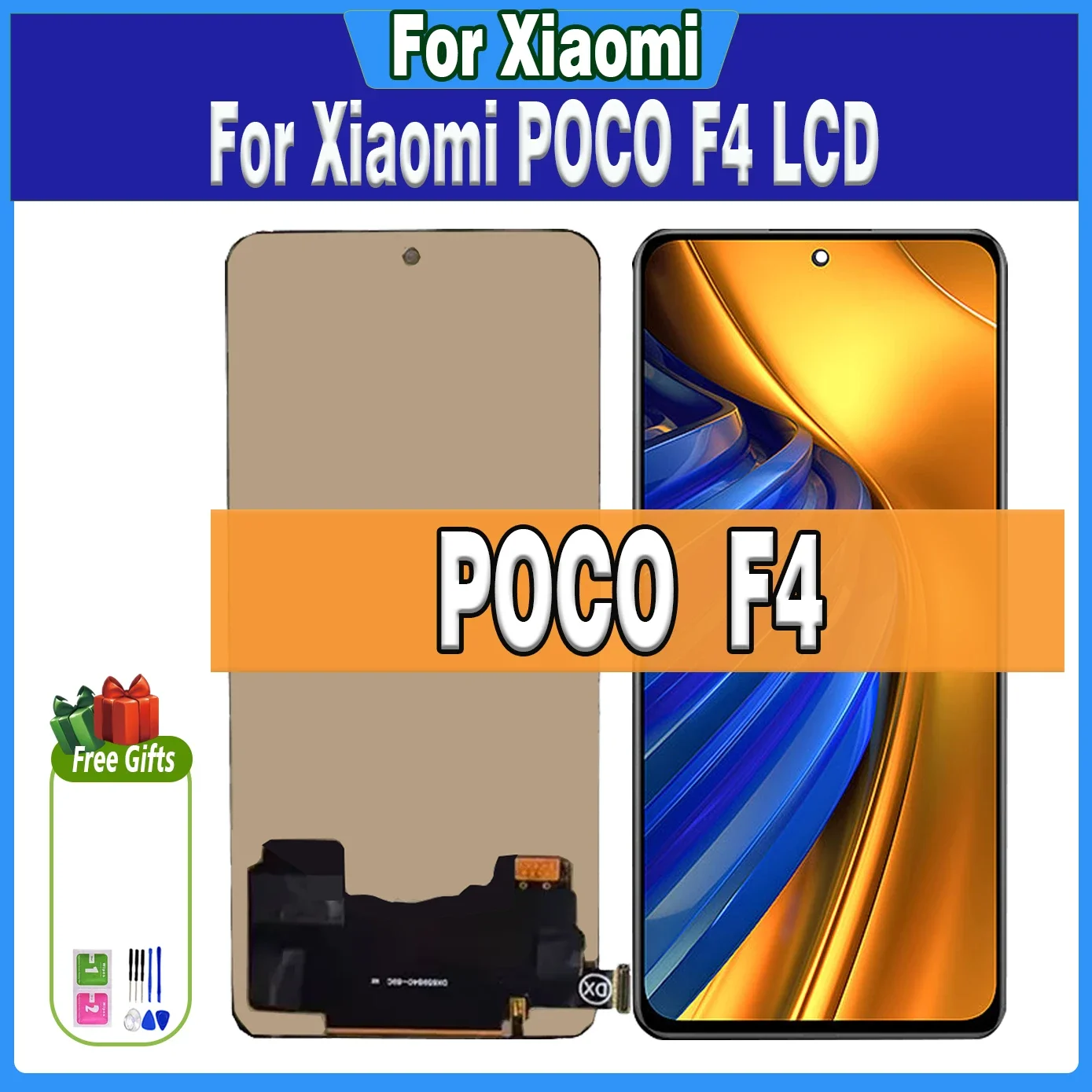 6.67\'\'LCD For Xiaomi Poco F4 LCD Display 2021211RG 22021211RI For PocoF4 5G LCD Screen Touch Digitizer Assembly Repair Part