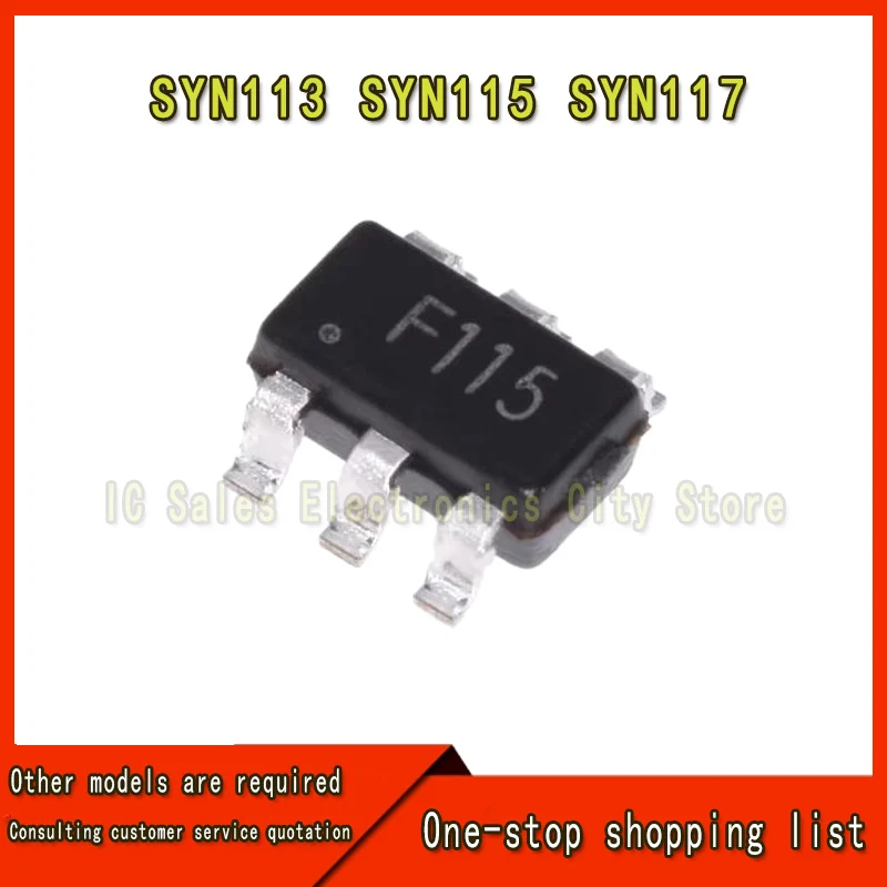 (10 Pieces) SYN113 SYN115 SYN117 Silkscreen F113 F115 F117 SOT23-6 ASK Emitter Chip IC New Original