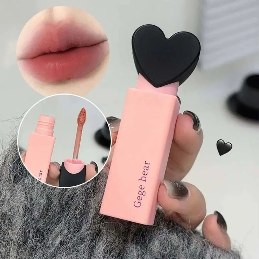 Veludo esmalte labial para mulheres, ferramenta de maquiagem duradoura, batom de neblina sedosa, copo antiaderente, lama de lábio impermeável, beleza, 6 cores