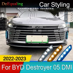 For BYD Destroyer 05 DMI 2022 2023 Car Daytime Running Lights Modified LED Signal Lamp Dedicated Front Fog Light Accessories