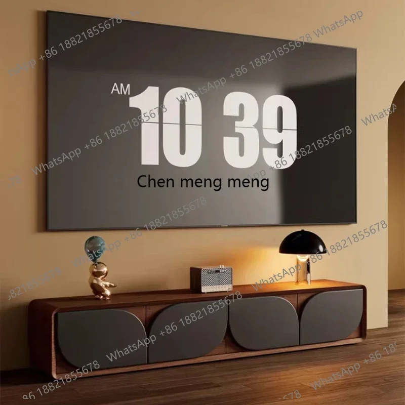 

Storage Tv Table Black Wooden Drawers Design Minimalist Floor Tv Stands Universal Designer Fernsehen Tisch Furniture Home