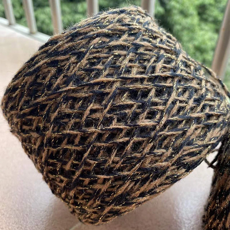 

500 г пряжи золотого и серебряного цвета для вязания сохраняет тепло, свитер, шарф, шаль, нитки, объемная пряжа, пряжа для вязания крючком, нейлоновая пряжа для сумки, куклы