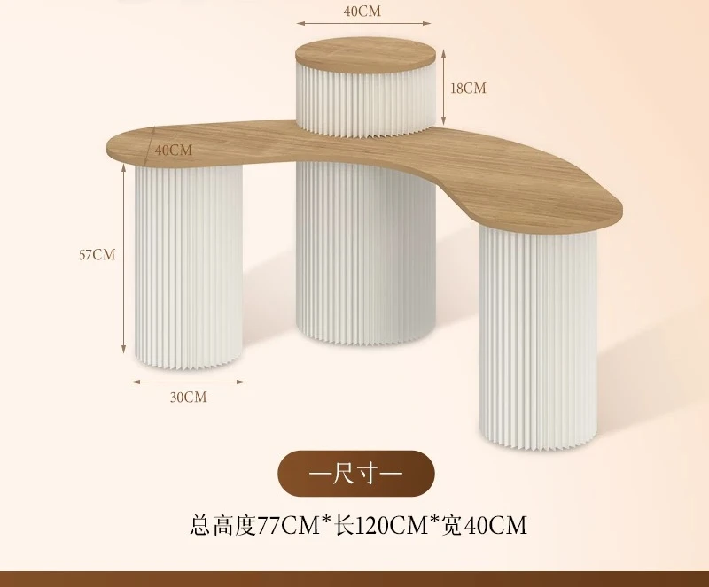 Roman Column Display Stand Dessert Boutique Table Foldable Display Stand