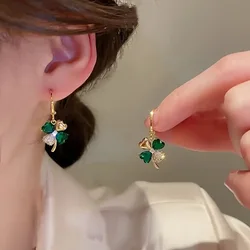 2024 New Fashionable and Unique Clover Summer Light Luxury High End Earrings and Ear Buckles