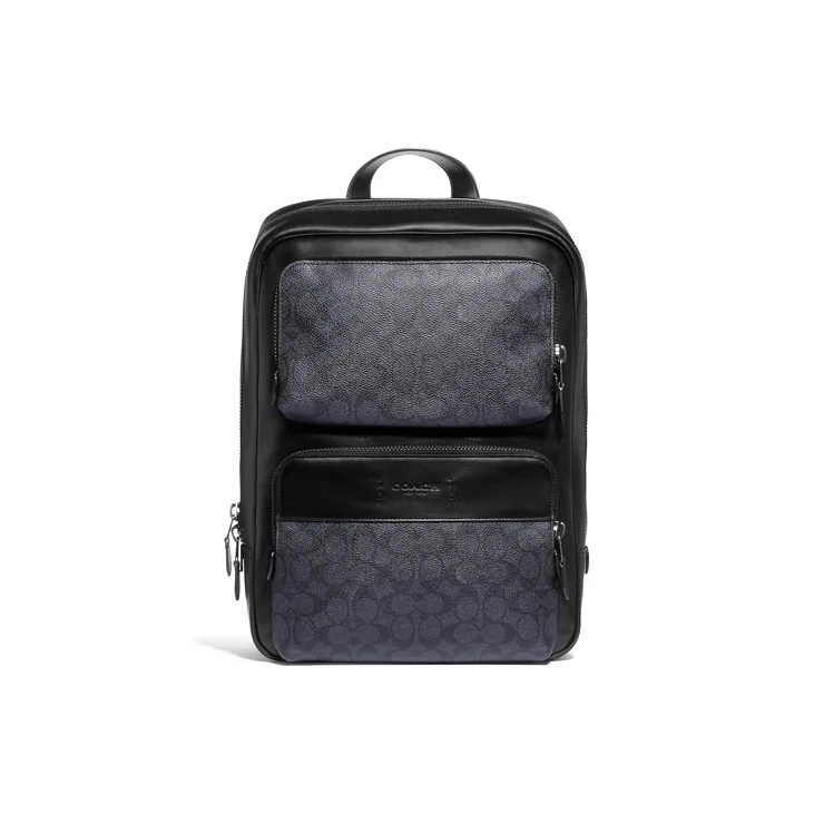 COACH Gotham Artificial Leather Backpack Backpacks Large Men's Black Copper/Black Monogram C5328-JIO1U