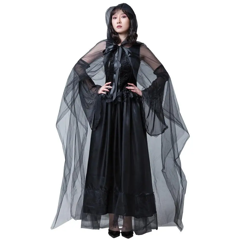 

loween Ghost Cloak Costume Women's Festival Ethnic Stage Wear Chinese Production 2024 Autumn Season