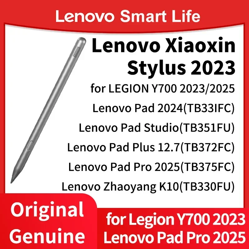 Lenovo Xiaoxin Stylus 2023 asli untuk Legion Y700 2023 Pad 2024 menulis terhadap sentuhan palsu Bluetooth AP500U