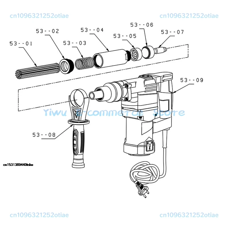 2025 1100W Needle Derusting Gun Electric Jet Chisels Hand-Held Electric Needle Scaler Rust Removal Cleaning Machine Useful
