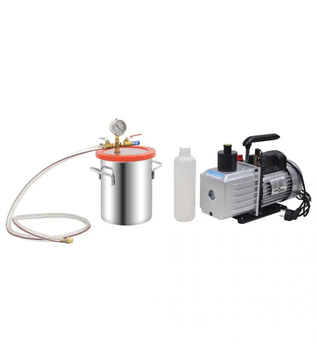 Vacuum Chamber water pumps with 2 stage pump 5,5 L