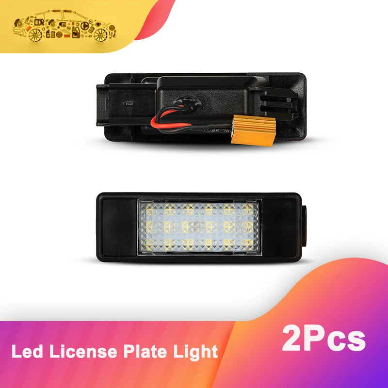 

For Mercedes Benz Vito W639 / Sprinter 906 / Viano W639 2Pcs Error Free LED License Number Plate Light Lamp