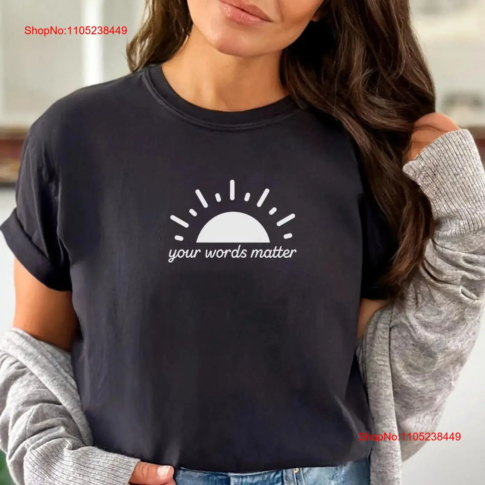 Your Words Matter T Shirt Speech Language PathologisT TherapisT Slp Mentor Therapy Pathology vintage Washed Slightly Breathable
