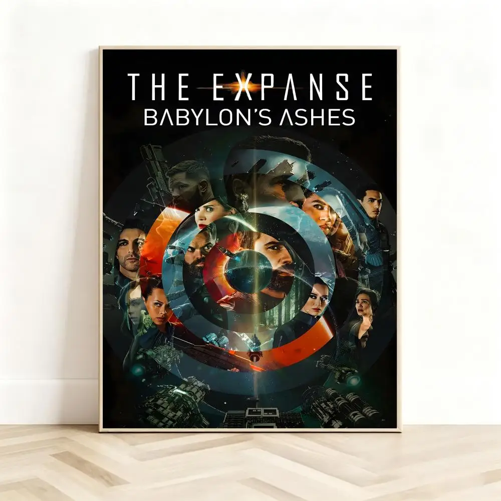 Sci-Fi Series T-The Expanse Poster Classic Self-Adhesive PP Wall Sticker for Living Room Bar Decor Gift