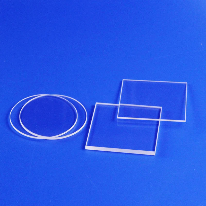 Quartz plates 12*12*0.5mm   50 pieces  JGS1