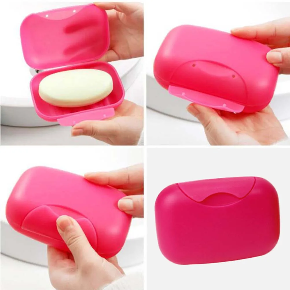 

4pcs Portable Soap Box Lightweight Travel Case Container Simple Holder for Home Camping Hiking Outdoor